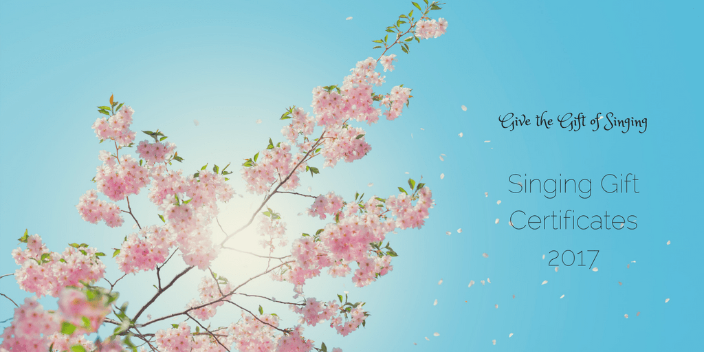 singing gift certificates great gifts for singers